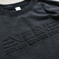 T-shirts unisexes pour hommes à col rond et manches courtes en polyester/coton imprimés sur mesure de haute qualité avec un design en relief 3D