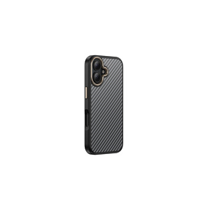 Funda con Textura de Fibra de Carbono Compatible con MagSafe para iPhone 16, Funda Protectora de Silicona Premium, Modelo 12promax, TPU Suave y PC - Product Image 3