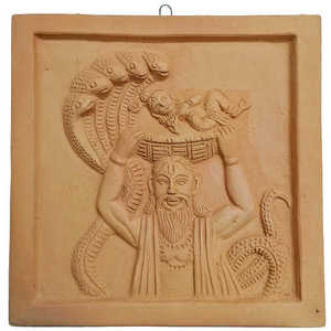 Mukherjee งานหัตถกรรม krishna vashudev Abstract เป็นมิตรต่อสิ่งแวดล้อมดินเผาแขวนผนัง showpiece หรูหราแบบดั้งเดิมตกแต่งบ้าน - Product Image 4