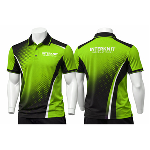 Camiseta de Golf OEM para Hombre con Logotipo Personalizado |   Ropa Deportiva Transpirable de Manga Corta, Tejida, 100% Algodón - Product Image 6