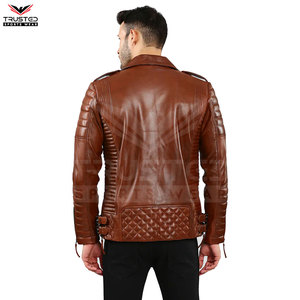 Fabricación profesional Chaqueta de cuero de motocicleta de secado rápido transpirable Estilo formal Precio barato para hombres - Product Image 5