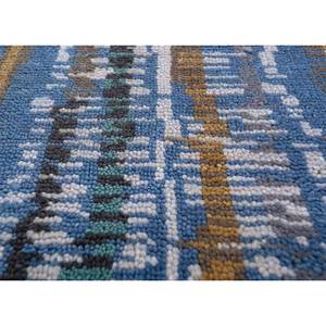 Alfombra Blythe Azul de Yute y Cáñamo Anudada a Mano con Patrón Abstracto PKWL-10013 para Uso Doméstico - Product Image 3
