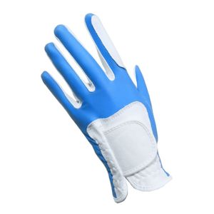 ถุงมือกอล์ฟสำหรับเด็กหนัง PU แบบพรีเมียมพร้อมด้ามจับสีน้ำเงินระบายอากาศได้ดีออกแบบโลโก้ได้ตามต้องการสำหรับกีฬาและขี่จักรยาน - Product Image 4