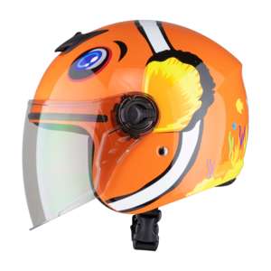 K05 KIO Casco de Motocicleta Estilo Retro Open Face con Doble Visera Múltiples Colores Tallas L/XL Aprobado por DOT ABS de Vietnam - Product Image 4