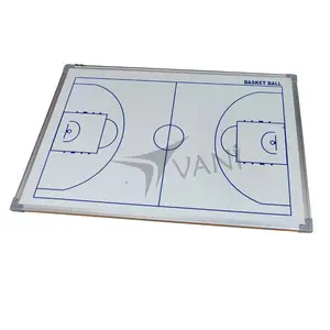 Papan taktis pelatih basket magnetik ringan terpasang di dinding untuk pelatih Lapangan