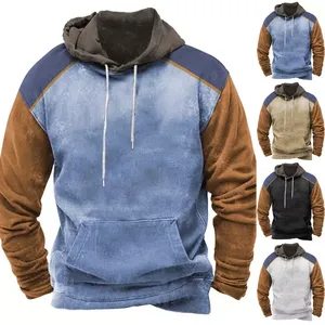 Sweat à capuche d'hiver personnalisé avec impression numérique, 100% coton molletonné, design avec poche - Rehaussez votre garde-robe décontractée - Product Image 5