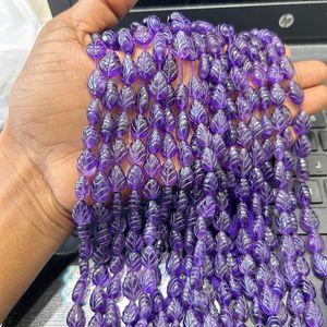 Améthyste africaine naturelle sculptée Melon Rondelle perles de pierres précieuses améthyste perles de melon d'eau perles de sculpture africaine fabrication de bijoux - Product Image 4