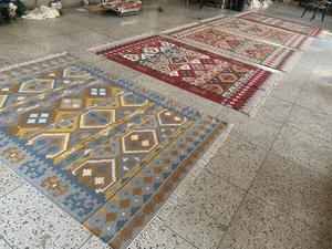 Luxurious European Style Modern Custom Handmade Wool Silk High Pile Washable Geometric Pattern Square Praying <b>Mat</b> for Kids - Product Image 5