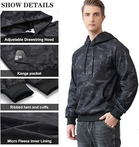 เสื้อสวมหัวผู้ชายผ้านุ่มมีฮู้ดผ้าขนแกะมีกระเป๋าจิงโจ้อุตสาหกรรมกีฬา - Product Image 6