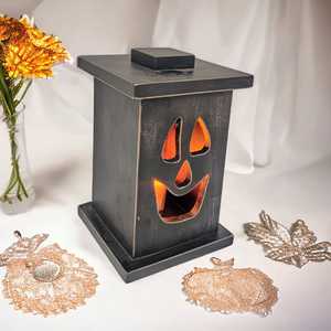 Candelabros de madera tallados a mano antiguos personalizados, diseño creativo de linterna Vintage de lujo para la decoración navideña del hogar - Product Image 4