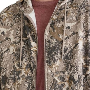 เสื้อฮู้ดผ้าฟลีซสำหรับผู้ชาย, ใหม่เสื้อสเวตเตอร์ผ้าฟลีซสำหรับล่าสัตว์ปรับแต่งลายพรางน้ำหนักเบา - Product Image 4