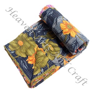 Couverture Kantha Gudari, couverture Kantha Gudari, vente en gros, fournisseur d'or, GD2148, couverture Kantha faite à la main, coton imprimé indien - Product Image 5