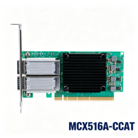 Adaptateur réseau Ethernet Mellanox Connect X-5 EN MCX516A-CCAT double port 100GbE QSFP28 PCIe 3.0 x16 RDMA RoCE NVMe-oF Smart NIC