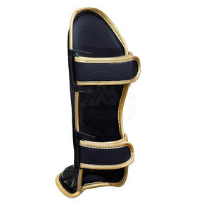 Cuero genuino de primera calidad Muay Thai Shin & Instep Guard Entrenamiento de boxeo Twins Shin & Instep Guard - Product Image 5