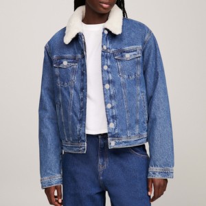 Señoras usan jeans abrigo Denim Jean Chaqueta Transpirable Venta al por mayor Abrigo Estilo Chaqueta de cuero - Product Image 3