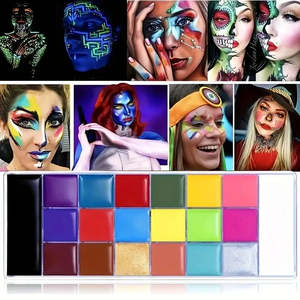 Peinture corporelle arc-en-ciel pour Halloween, maquillage pour enfants, huile colorée pour festivals - Product Image 3