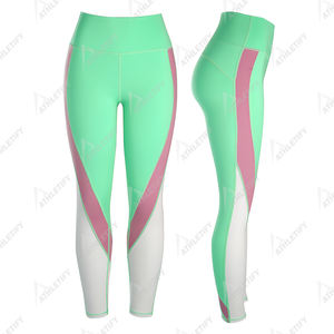 Leggings de yoga taille haute pour femmes Style taille moyenne résistant aux squats et respirant avec motif cousu et imprimé pour Gym Fitness et Yoga - Product Image 5
