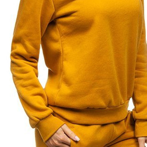 Nuevas llegadas de alta calidad, pantalones acampanados apilados para mujer, conjunto de dos piezas, chándal de lana de peso pesado francés Terry a juego para mujer - Product Image 5