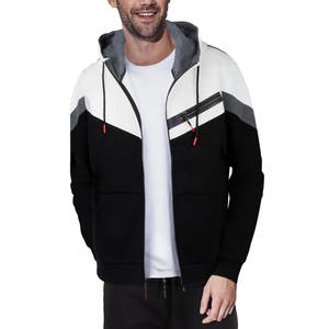 New Street Style Custom Men's Hoodies Blank Plain Bulk Winter Men's Zipper Up Hoodies Ropa al por mayor Blank Youth Hoodies - Product Image 3