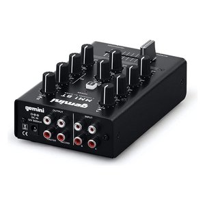 Mezclador de DJ Gemini MM1 BT de 2 canales con Bluetooth, entradas y salidas RCA y Jack para uso en estudio doméstico. - Product Image 5