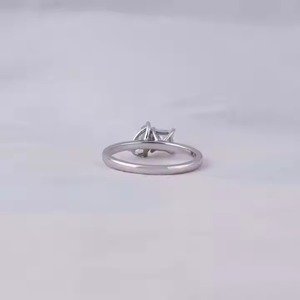 IGI Certified 14KT Solid Gold Solitaire Diamond <b>Ring</b> Customizable Lab Grown Princess Pear Cut Engagement Diamond - Product Image 2