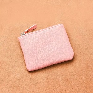 Wholesale Lychee Pattern Zipper Portable Coin Purse Soft Small Women Pouch Bags PU Leather Mini Credit <b>Card</b> <b>Holder</b> Men <b>Wallets</b> - Product Image 6