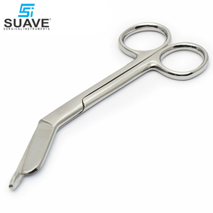 Tijeras de vendaje quirúrgico de color sólido con Mango antideslizante de buena venta de calidad superior de SUAVE SURGICAL INSTRUMENTS - Product Image 4