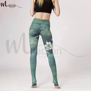 Leggings Deportivos de Malla Elástica Suave con Estampado por Sublimación, Servicio OEM ODM de Primera Calidad, Precio al por Mayor - Product Image 2