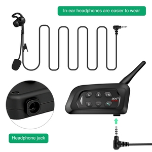 Ejeas V4C 1500m Portée <span class=keywords><strong>Bluetooth</strong></span> Compétition 4 personnes football <span class=keywords><strong>talkie</strong></span>-<span class=keywords><strong>walkie</strong></span> longue portée football interphones arbitre - Product Image 4