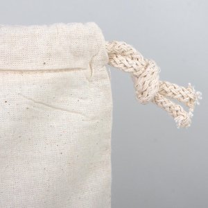 Natural Large Cotton <b>Drawstring</b> <b>Pouch</b> 16x20 Organic Favor Gift Bag Embroidery Logo Screen Dust Customizable for Promotions - Product Image 3