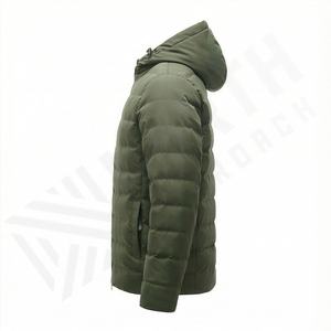 Veste d'hiver matelassée de qualité personnalisée pour homme, nouveau style, imperméable, épaisse, chaude, à capuche, écologique, séchage rapide, parka thermique, vêtements d'extérieur - Product Image 3