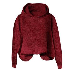 Sudaderas con capucha sostenibles para mujer, sudaderas con lavado ácido 3D Jacquard lavado a la piedra, bordado 3D, insignia antiretráctil, Terry con lentejuelas - Product Image 3