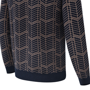 Wholesale 100% Cotton <b>Men's</b> Solid Mock Neck Sweater Customizable Winter Outfit Anti-Wrinkle Breathable Anti-Shrink Vintage Front - Product Image 6