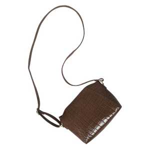 Bolso cruzado de cuero genuino con acabado pulido texturizado de cocodrilo Premium estilo inglés proveedor indio superior Saman Exports - Product Image 2
