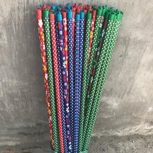 Manche de vadrouille rond Manche de balai en bois naturel Fleur et bâton de vadrouille à pois Qualité internationale - Product Image 2