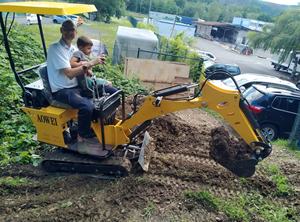 Barato 1 AW10 1000kg mini escavadeira ton 12HP preço pelle fabricantes disjuntor martelo hidráulico mini digger trado dril - Product Image 4