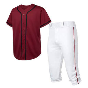 Uniforme de Béisbol Juvenil de buena calidad, uniforme de béisbol de diseño personalizado de fábrica OEM, ropa de hombre, uniforme de béisbol - Product Image 2