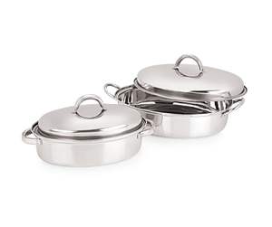 Olla de Cocina Clásica de Acero Inoxidable con Tapa, Acabado Espejo, Ecológica - Product Image 2