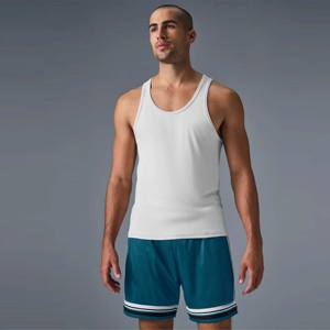 Débardeur en coton pour hommes, débardeur d'entraînement et de musculation, décontracté, streetwear quotidien, gilet débardeur uni personnalisé OEM - Product Image 1