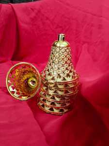 Grandes cloches en plastique dorées pour décorations de sapin de Noël et de fête, ornements pour mariages et décorations festives indiennes, fournitures artisanales - Product Image 5