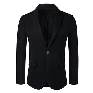 Veste de costume décontractée à coupe ajustée avec logo personnalisé, style unisexe, blazers pour hommes, manteau en tissu imprimé, longueur standard, blazer pour hommes - Product Image 4