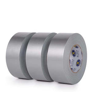 Cinta de Tela PET Plateada de Alta Resistencia de una Sola Cara, Adhesivo Termofusible Sensible a la Presión, Impermeable y Resistente al Viento, 10 mm de Ancho - Product Image 1