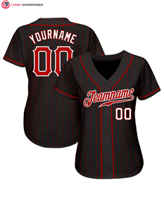Maillot de baseball à rayures personnalisées Chemises de softball à rayures personnalisées Uniforme sportif à sublimation pour hommes femmes jeunes adultes - Product Image 6