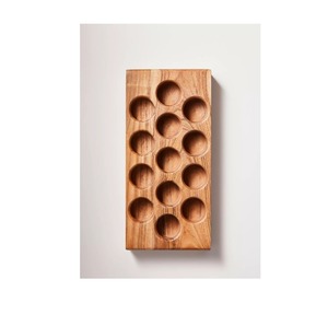 Solid Wood Wooden Egg <b>Rack</b> For <b>Kitchen</b> Display Farmhouse Decor <b>And</b> Rustic Home Organization <b>Shelf</b> Design - Product Image 6