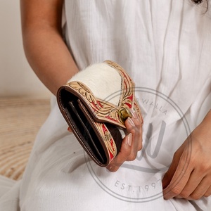 Hot Selling Women's Vintage Bohemian Style Genuine Leather Water Resistant Clutch Shoulder Bag Summer Fashion RFID Blocking - Product Image 4