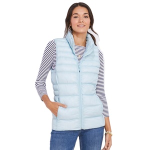 Chaleco acolchado sin mangas de calidad para Mujer a caballo, informal, Simple, Color sólido, algodón transpirable con botón, venta al por mayor - Product Image 1