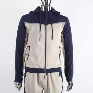 Ensemble de survêtement de sport technique en molleton pour homme, léger et respirant, deux pièces, pour jogging d'hiver, vêtements de sport 100% - Product Image 3