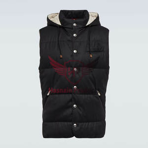 Veste bouffante sans manches pour homme, style décontracté, coupe-vent, qualité supérieure, gilet d'hiver matelassé en nylon 100%, vêtements intérieurs - Product Image 1