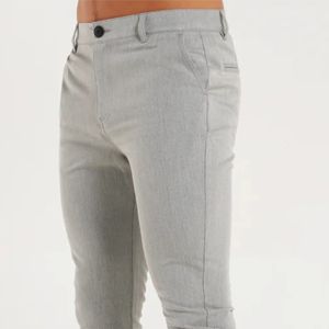 Halle Chino - Slim พอดีกับข้อเท้า, มี4กระเป๋า, 5ห่วงเข็มขัด, แพทช์ด้านหลังหนังเทียม, และการออกแบบซิปบิน - Product Image 5