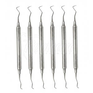 ชุดเครื่องมือขูดหินปูนเกรซี่คิวเรต 6 ชิ้น คุณภาพสูง สำหรับการรักษาโรคปริทันต์ ทำจากสแตนเลส ผู้จัดจำหน่าย - Product Image 2